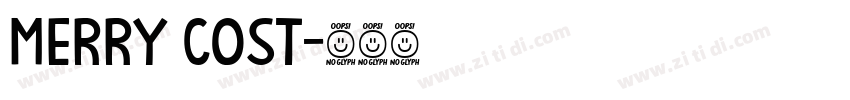 merry cost字体转换
